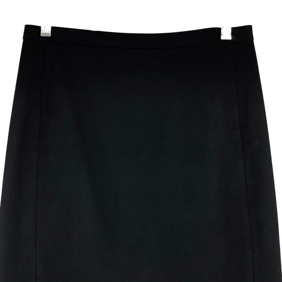 J Crew Womens Size 2 Skirt Pencil Straight Zip Rear Slit Career Black - Picture 2 of 15